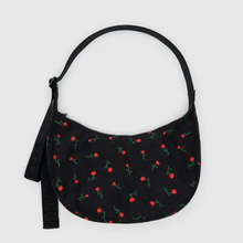 Load image into Gallery viewer, Medium Nylon Crescent Bag - Painted Wildflower - Tigertree
