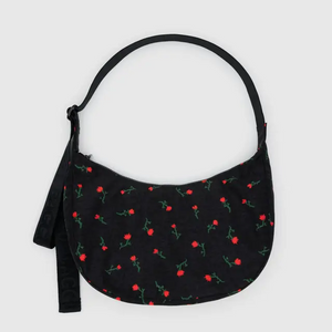 Medium Nylon Crescent Bag - Painted Wildflower - Tigertree
