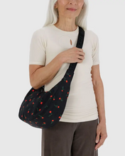 Load image into Gallery viewer, Medium Nylon Crescent Bag - Painted Wildflower - Tigertree
