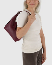 Load image into Gallery viewer, Mini Recycled Leather Shoulder Bag- Mahogany - Tigertree
