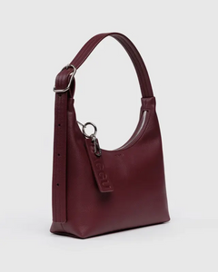 Mini Recycled Leather Shoulder Bag- Mahogany - Tigertree