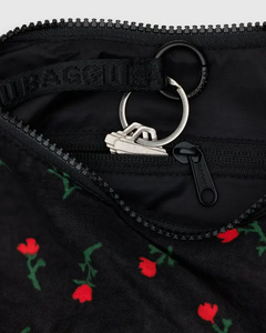 Small Nylon Crescent Bag - Painted Wildflower - Tigertree