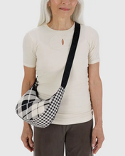 Load image into Gallery viewer, Small Nylon Crescent Bag - Mixed Plaid - Tigertree
