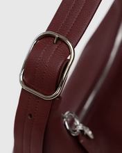 Load image into Gallery viewer, Recycled Leather Shoulder Bag- Mahogany - Tigertree
