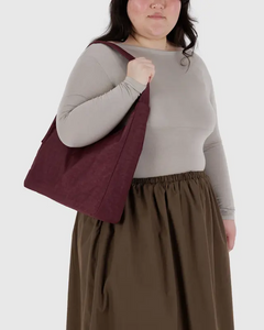 Nylon Shoulder Bag- Mahogany - Tigertree