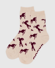 Load image into Gallery viewer, Crew Sock- Horses - Tigertree
