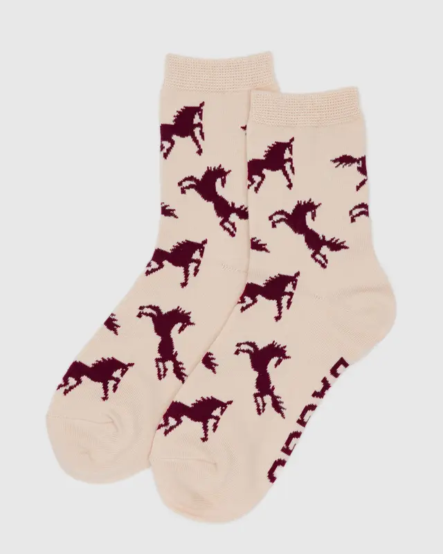 Crew Sock- Horses - Tigertree