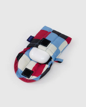 Load image into Gallery viewer, Puffy Earbud Case- Painted Check - Tigertree
