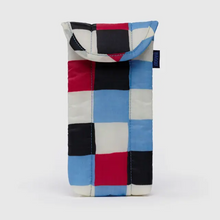 Load image into Gallery viewer, Puffy Glasses Case- Painted Check - Tigertree
