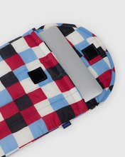 Load image into Gallery viewer, Puffy Laptop Sleeve 13/14&quot;- Painted Check - Tigertree

