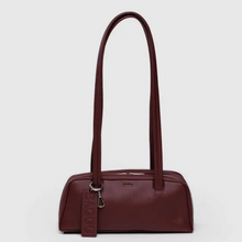 Load image into Gallery viewer, Small Recycled Leather Bowler Bag- Mahogany - Tigertree
