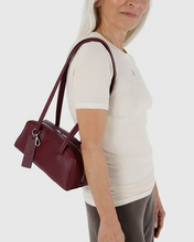 Load image into Gallery viewer, Small Recycled Leather Bowler Bag- Mahogany - Tigertree
