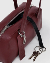 Load image into Gallery viewer, Small Recycled Leather Bowler Bag- Mahogany - Tigertree
