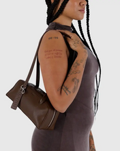 Load image into Gallery viewer, Small Recycled Leather Bowler Bag- Brown - Tigertree
