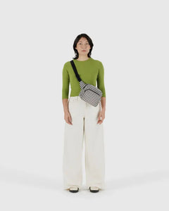 Fanny Pack - Black & White Gingham