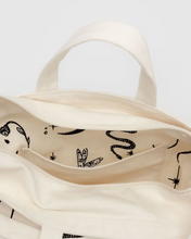 Load image into Gallery viewer, Horizontal Zip Duck Bag - Embroidered Ballet Icons
