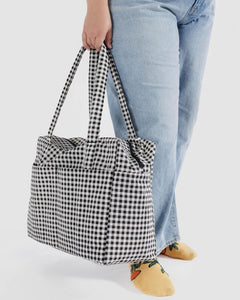 Cloud Carry-On- Black & White Gingham