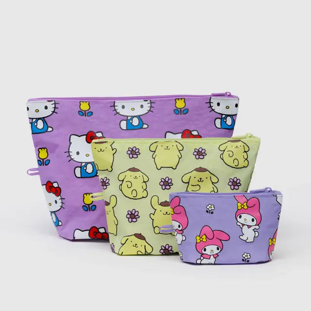 Go Pouch Set- Hello Kitty and Friends Florals - Tigertree