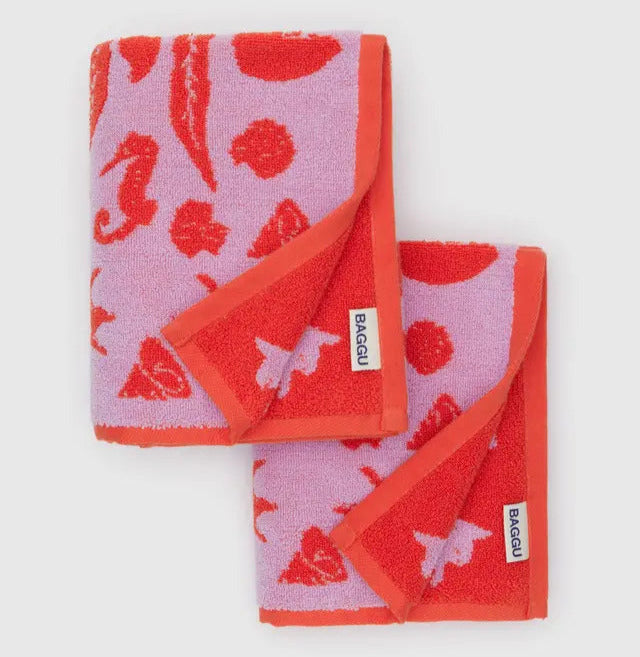 Hand Towel Set of 2 - Sea Shells