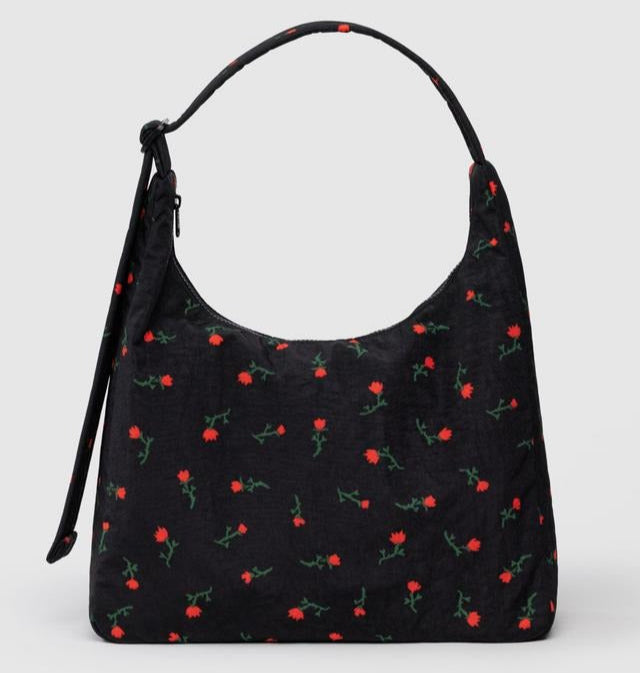 Nylon Shoulder Bag- Painted Wildflower - Tigertree
