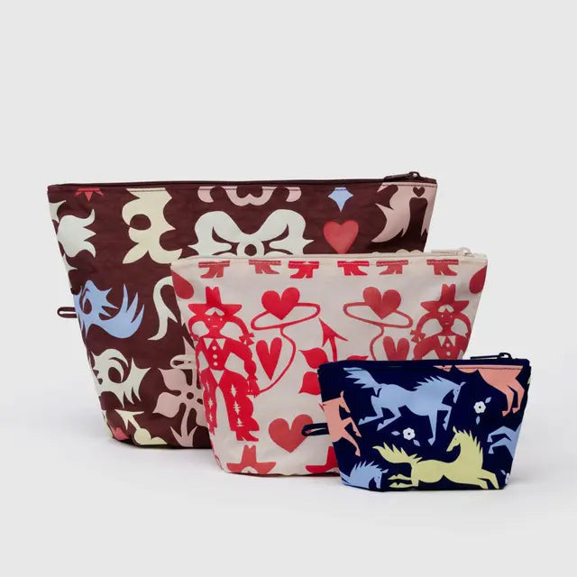 Go Pouch Set- Western Cut-Outs - Tigertree