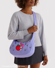 Load image into Gallery viewer, Medium Nylon Crescent Bag- Embroidered My Melody Strawberry - Tigertree
