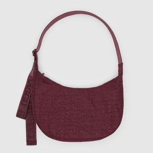 Medium Nylon Crescent Bag- Mahogany - Tigertree