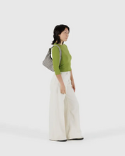 Load image into Gallery viewer, Mini Nylon Shoulder Bag- Black &amp; White Gingham
