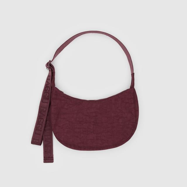 Small Nylon Crescent Bag - Mahogany - Tigertree