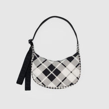 Load image into Gallery viewer, Small Nylon Crescent Bag - Mixed Plaid - Tigertree
