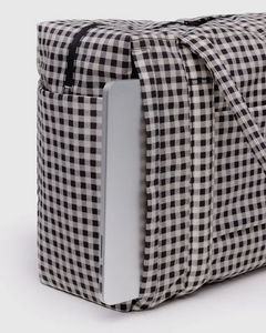 Small Cloud Carry-On- Black & White Gingham