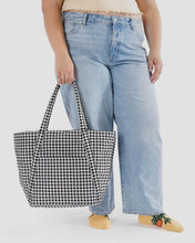 Load image into Gallery viewer, Cloud Bag - Black &amp; White Gingham - Tigertree
