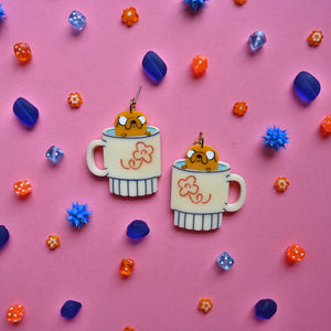 Jake's Mug Earrings