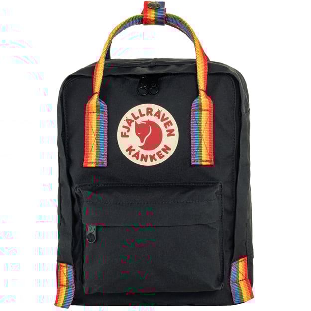 Kanken Rainbow Mini - Black Rainbow