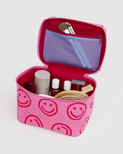 Load image into Gallery viewer, Large Cosmetic Case - Azalea Pink Happy
