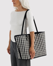 Load image into Gallery viewer, Large Nylon Reversible Tote - Black Mix
