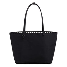 Load image into Gallery viewer, Large Nylon Reversible Tote - Black Mix
