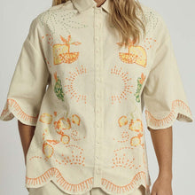 Load image into Gallery viewer, Lemon Squeeze Embroidered Top - Tigertree
