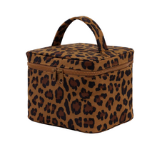 Load image into Gallery viewer, Large Cosmetic Case - Leopard
