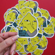 Lemongrab We Hate You Sticker - Tigertree