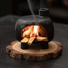 Load image into Gallery viewer, Little Zen House Fireplace - Black

