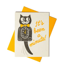 Load image into Gallery viewer, It's Been a Minute Risograph Card
