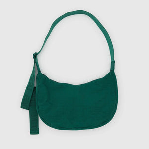 Medium Nylon Crescent Bag - Cypress