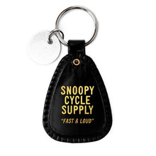 Load image into Gallery viewer, Snoopy Motorcycle Saddle Keychain
