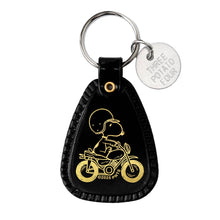Load image into Gallery viewer, Snoopy Motorcycle Saddle Keychain
