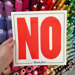 No Thank You! Riso Print