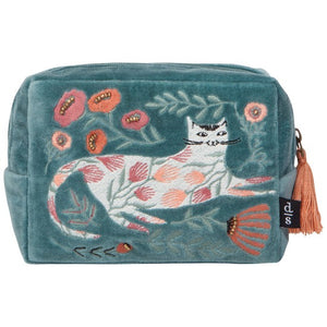 Catbloom Embroidered Pouch - Tigertree