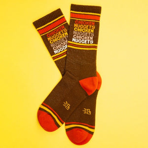 Chicken Nuggets Gym Crew Socks - Tigertree