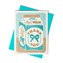 Load image into Gallery viewer, Oat Milk Thank You Risograph Card
