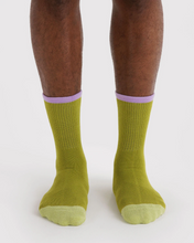Load image into Gallery viewer, Ribbed Socks - Olive Mix
